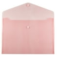thumbnail image 2 of JAM Paper Plastic Envelopes, 9.75x13, Pink Grid, Snap Closure, Letter Booklet, 12/Pack, 2 of 2