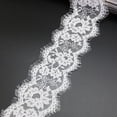 thumbnail image 3 of (3 metros/lote) tela de encaje blanco de 8cm, cinta para costura de prendas, tela para vestido de novia, 3 of 5