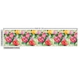 thumbnail image 3 of Ambesonne Vintage Fabric by the Yard Upholstery, Peony Rose Flowers Pattern, 2 Yards, Dark Orange Fern Green, 3 of 5