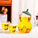 thumbnail image 4 of Yhmxh Utensilios de cocina Hervidor de agua fría de borosilicato alto, hervidor de muñeco de nieve, hervidor de vidrio calentable, venta al por mayor, gran capacidad con asa, tetera para taza de té, 4 of 6