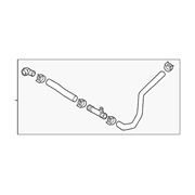Genuine OE Kia Lower Hose - 25415-C1100