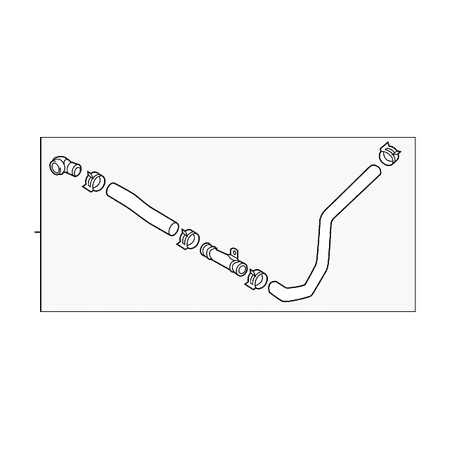 Genuine OE Kia Lower Hose - 25415-C1100
