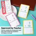 thumbnail image 4 of BAZIC Addition Flash Cards, Numbers Math Flashcards (36/Pack), 2-Packs, 4 of 8