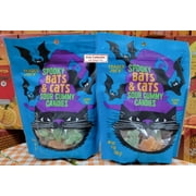 Trader Joe's Spooky Bats & Cats Sour Gummy Candies 14oz 397g (Two Bags)