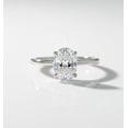 thumbnail image 3 of Jewelerix 2 Ct Oval Cut Moissanite Solitaire Engagement Ring, 10K Yellow Gold Ring, 4-Prong Classic Proposal Ring for Women, 3 of 4