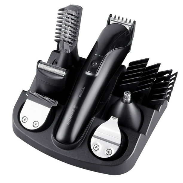 ALLCACA 6 in 1 Electric Hair Shaver Rechargeable Head Shaver Electric