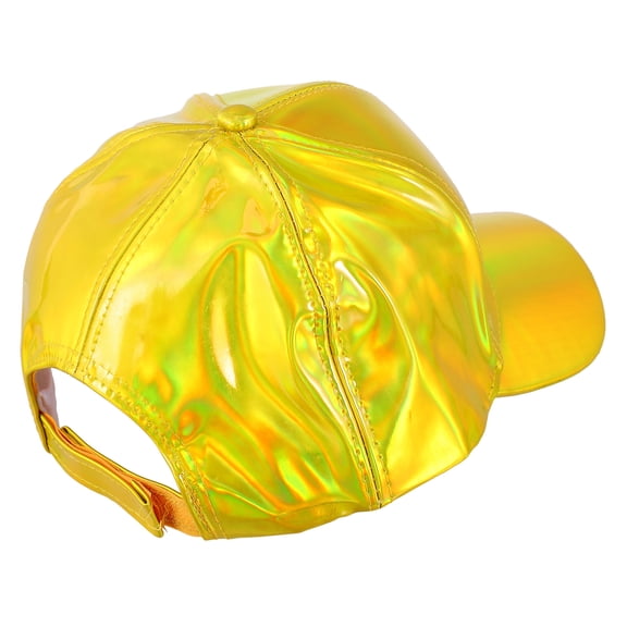 HOMEMAXS  Hip Hop Hat Adjustable Baseball Cap Summer Caps Men and Women Golden