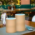 thumbnail image 6 of ALAZA Orange Color 2 PCs LED Flickering Flameless Candles with Remote Timer Battery Operated Candle, 6 of 7