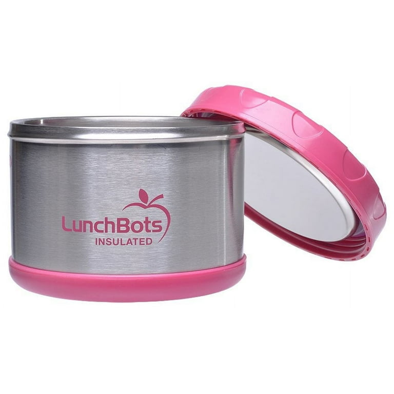 LunchBots Thermal Dots 16oz Pink - Insulated Thermos