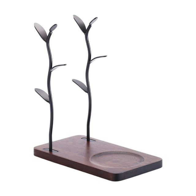 Soporte para tazas, estante para tazas, soporte de exhibición, estante de drenaje práctico y creativo resistente, estante de almacenamiento para tazas Bronce