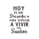 thumbnail image 3 of Adhesivos de pared: «Hoy es el día perfecto para vivir tus sueños», 3 of 4