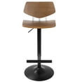 thumbnail image 6 of Apex Industrial Adjustable Barstool in Black and Walnut by LumiSource, 6 of 8