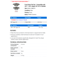 thumbnail image 2 of Front Brake Pad Set - Compatible with 2017 - 2019 Jaguar XE 2.0L 4-Cylinder 2018, 2 of 2