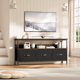 thumbnail image 2 of Negra 47.2-pulgada mesa de TV con 3 cajones-suitable para 55 50 43-pulgada tvs ideal para para dormitorio y sala de estar TV consola entertainment stand, 2 of 5