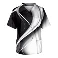 thumbnail image 1 of Men's Short Sleeve V Neck Print Chest Pocket Carer TopM, 1 of 3