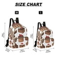 thumbnail image 2 of FORMRS Mini Backpack Purse for Women Travel Daypack Casual Shoulder Bag, White Sweet Cakes, 2 of 7
