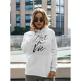 thumbnail image 2 of Quote C'est La Vie Hoodie Women -Image by Shutterstock, Female 4X-Large, 2 of 4