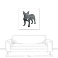 thumbnail image 3 of Creative Products Ink Silhouette Frenchie 36 x 36 Canvas Wall Art, 3 of 5