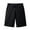 Black, variant on zeranth Men Shorts Solid Color Drawstring Summer High Stretch Elastic Waist Short Pants for Fitness
