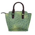 thumbnail image 3 of Single Shoulder Bag Rivet Bag 7.48×7.48×3.94in Removable Shoulder Belt Can Be Held Or Diagonal Across A Variety Of Matching Styles Snake Skin Print Style Lightgreen_4, 3 of 6