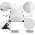 thumbnail image 3 of Drawstring Backpack Bags 20|30|50 Packs Reflective String Bags for Gym Sport Trip Cinch Sack DIY for Women Men, 3 of 5