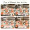 thumbnail image 7 of ODIKA 4'x6' Orange Green Vibrant Orchard Inspired Washable Area Rug Botanical Patterns with Modern Artistic Flair for Bedroom, Reading Nook, Pet Friendly & Non-Shedding, 7 of 7
