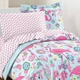 thumbnail image 3 of Dream Factory Flamingo Full 7 Piece Comforter Set, Polyester, Microfiber, Pink, Child, 3 of 14