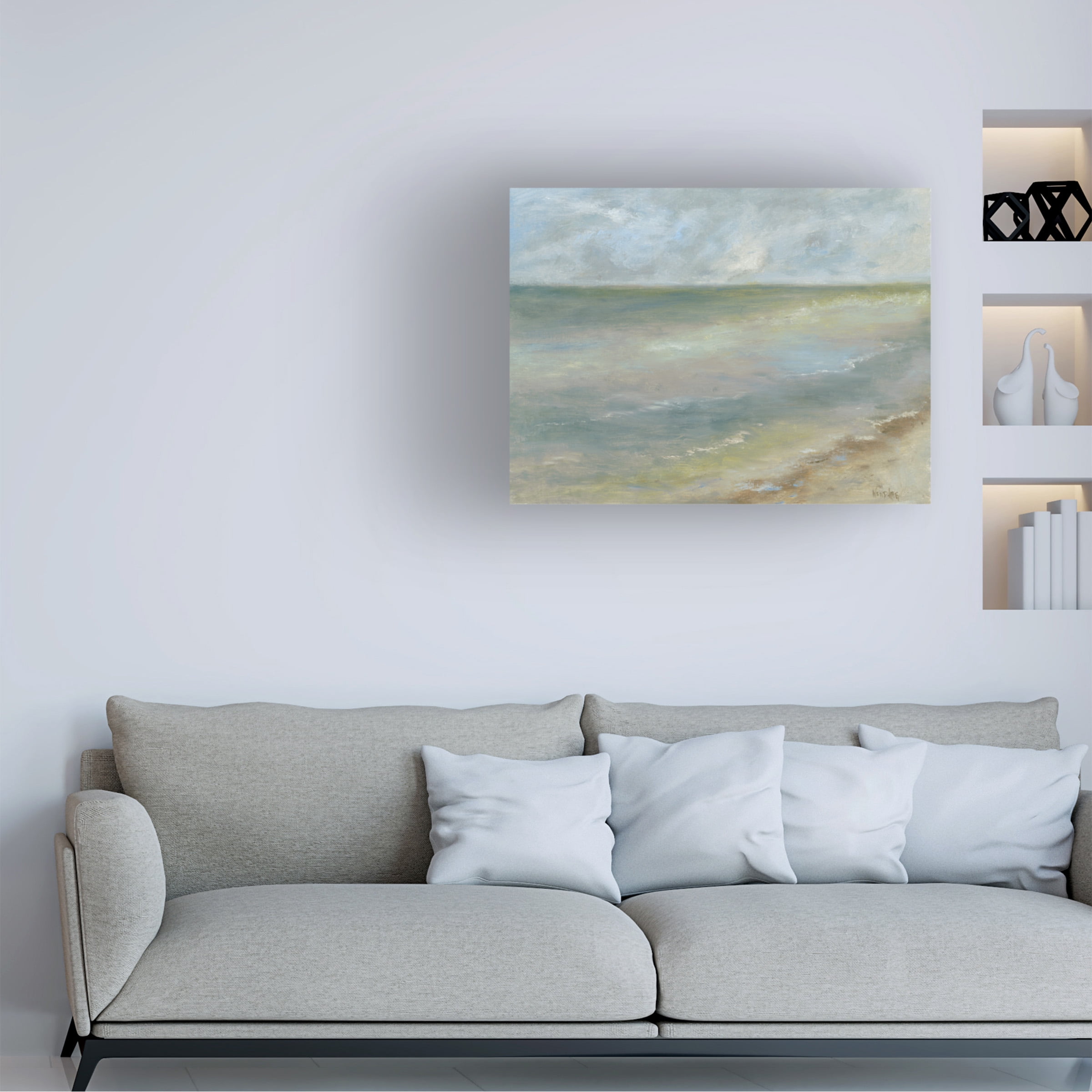 Marilyn Wendling 'Ocean Walk I' Canvas Art