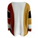 thumbnail image 5 of Suéter de manga larga con cuello en O de línea de color sólido de patchwork informal para mujer Blusa Fridja  hjk779, 5 of 5