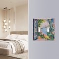thumbnail image 4 of Yayeee Toggle Light Switch Wall Plate 2-Gang 4.56"x4.48" Decorative Outlet Cover, Floral Seaside, 4 of 7