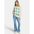 thumbnail image 2 of Holiday Time Women's and Women's Plus Pretty Christmas Sweater, Sizes XXS-3X, 2 of 5
