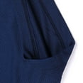thumbnail image 3 of YONGHS Mens Short Sleeve Shirts Turn-Down Collar Tennis Golf Workout T-Shirt Sports Tees Top Navy Blue M, 3 of 7