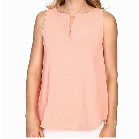 Coral Reef Womens Small Split-Neck Tank Top S
