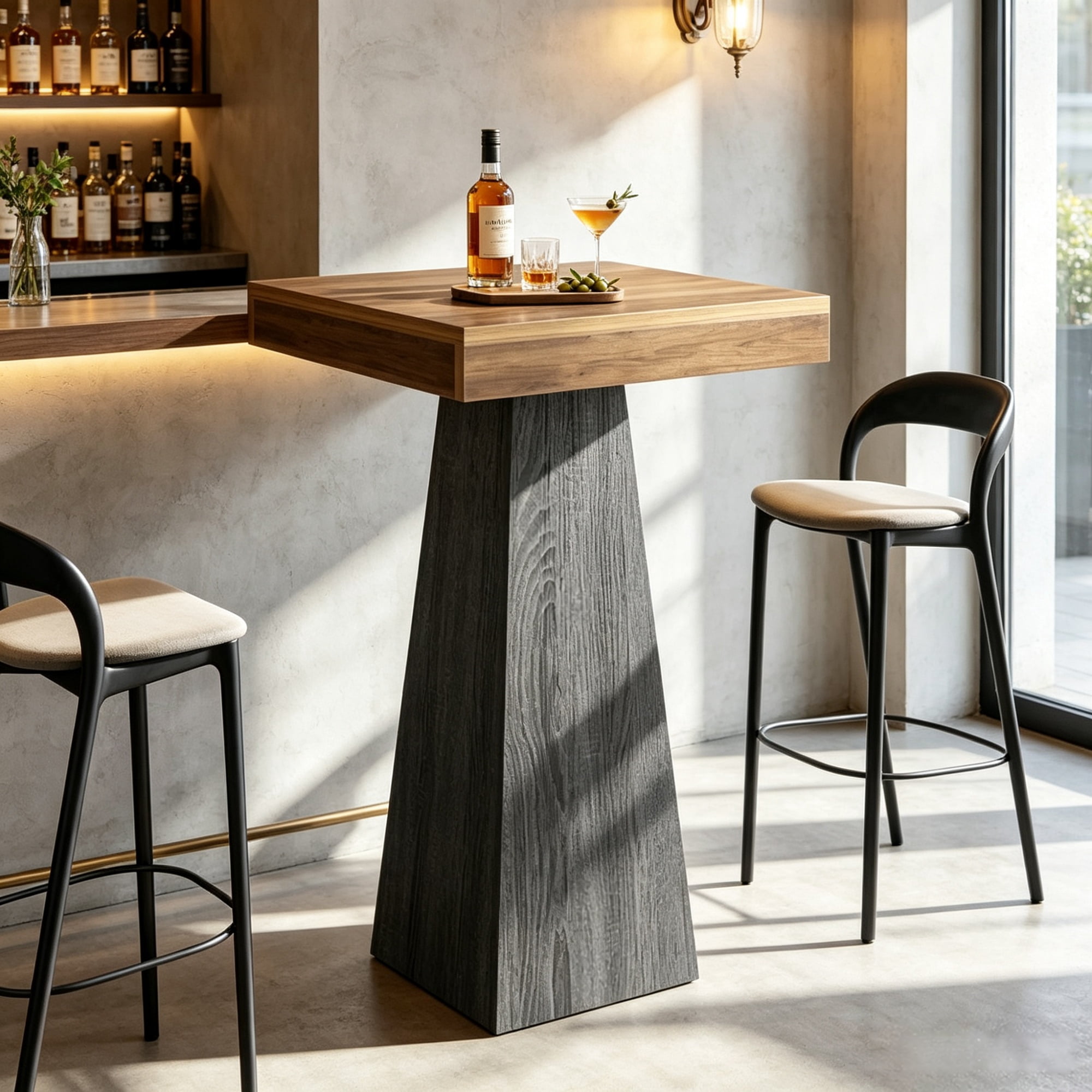 39.96 Inch Square Pub Table, Dining Table
