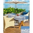 thumbnail image 4 of Outdoor Tablecloth with Umbrella Hole and Zipper Blue Sky Rectangle Outdoor Tablecloths 60x84 Waterproof Table Cloths Cloud Sunny Day Patio Table Cloth Cover for Outdoor Tables Picnic Garden, 4 of 6