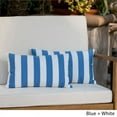 thumbnail image 3 of Noble House Coronado Striped Rectangular Throw Pillow in Blue (Set of 2), 3 of 13