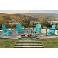 thumbnail image 6 of KINGYES HDPE Adirondack Chair, All-Weather Outdoor Fire Pit Chairs for Patio Deck Lawn, Tiffany, 6 of 8