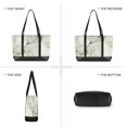 thumbnail image 6 of FORMRS Canvas Laptop Tote Bag for Women with 15.6" Computer Compartments Shoulder Handbag, Gray Marble Pattern, 6 of 7