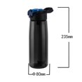 thumbnail image 3 of PENGXIANG Large Capacity Water Kettle 650ml Outdoor Gym Filter Shaker Bottle (Purple), 3 of 4
