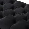 thumbnail image 6 of Baxton Studio Chandelle Contemporary Luxe Velvet Tufted Bench in Black, 6 of 9