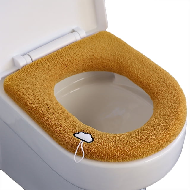 Cojín grueso para asiento de inodoro, cojín para baño, cojín para inodoro, cojín para asiento de inodoro, cojín calefactor, cojín suave para inodoro lavable para baño Irfora Forro de asiento