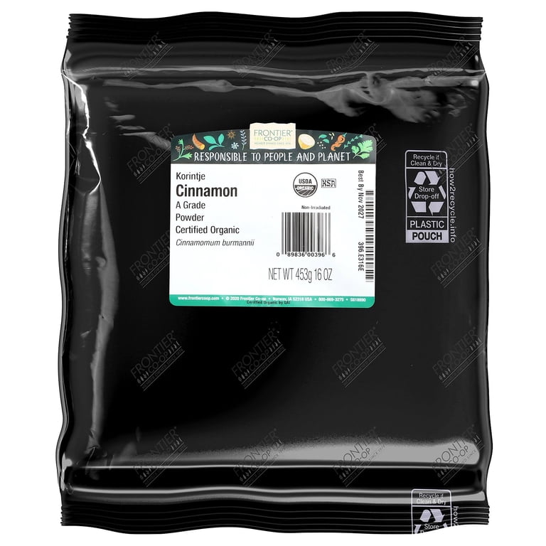 Frontier Co-op, Organic Korintje Cinnamon Powder, 16 oz - Walmart.com