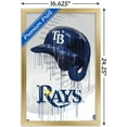 thumbnail image 3 of MLB Tampa Bay Rays - Drip Helmet 22 Wall Poster, 14.725" x 22.375" Framed, 3 of 5