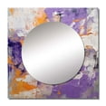 thumbnail image 2 of Designart "Developing Motions Abstract Expression III" Abstract Painting Square Mirror For Wall Decor - Large Purple Square Mirror Printed Wall Decor - Modern Square Living Room Mirror, 2 of 5