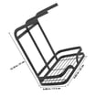 thumbnail image 2 of ADDHAT Portaesponjas Y Paños Negro Para Fregadero De Cocina Con Estructura Resistente De Acero Inoxidable, 2 of 8