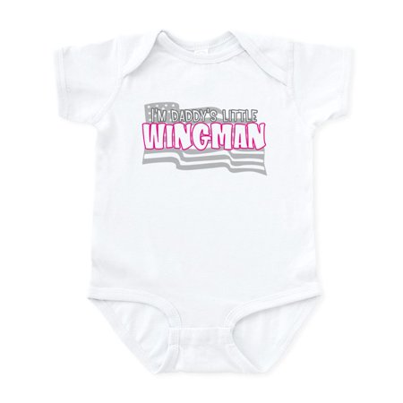 

CafePress - Daddy s Little Wingman (Pink) Infant Bodysuit - Baby Light Bodysuit Size Newborn - 24 Months