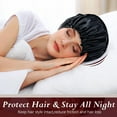 thumbnail image 6 of PHOGARY 6 Pack Silk Hair Bonnet for Sleeping, Sleep Cap Satin Bonnet Sleeping Hat Soft Elastic Night Hair Cover for Women Girls, 6 Colors, 6 of 6