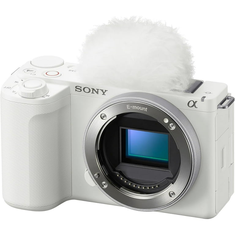 Sony Alpha ZVE10 II - APS-C Camera White Bundle with Advanced