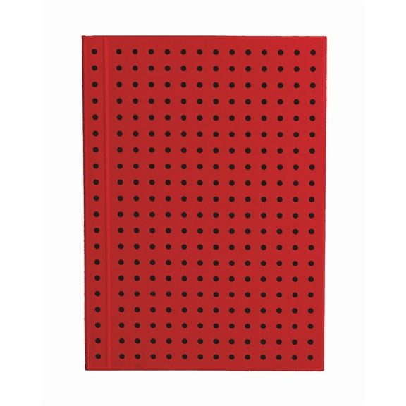 Paper Oh Circulo Red on Black A7 Unlined (Paperback)