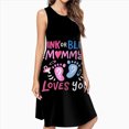 thumbnail image 2 of Pink Or Blue Mommy Loves You Dress Elegant Party Dresses Evening Dresses Women Dress Sleeveless Dress Ladies Dresses, 2 of 4